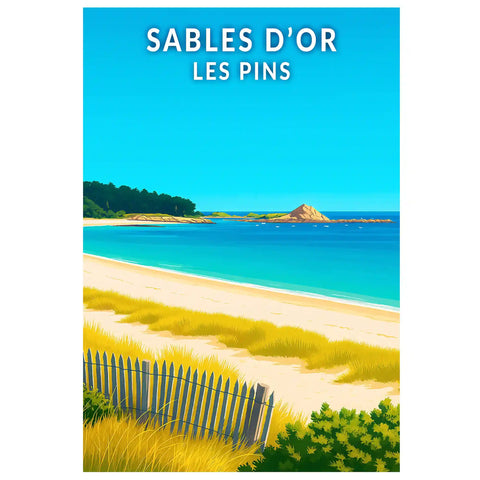 Affiche - Sables d'Or les Pins