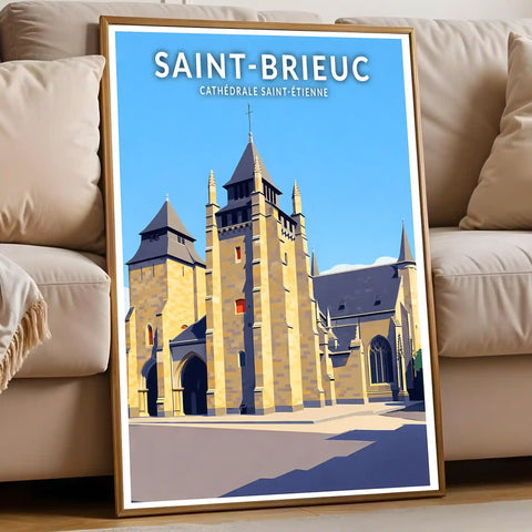 Affiche - Saint-Brieuc - Cathédrale Saint-Étienne