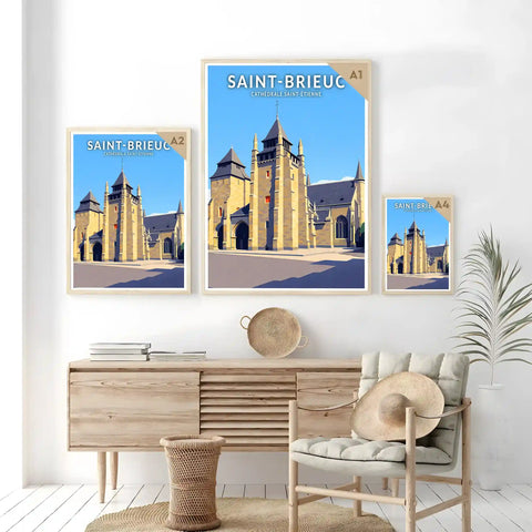 Affiche - Saint-Brieuc - Cathédrale Saint-Étienne