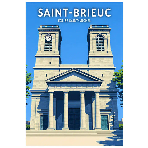 Affiche - Saint-Brieuc - Église Saint‑Michel