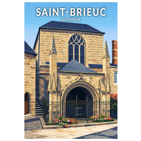 Affiche - Saint-Brieuc - La Fontaine