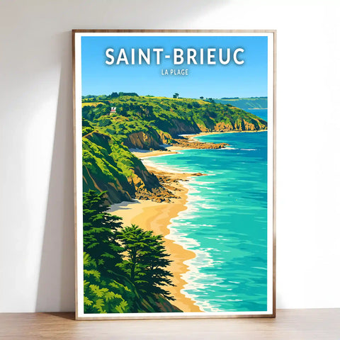 Affiche - Saint-Brieuc - La Plage