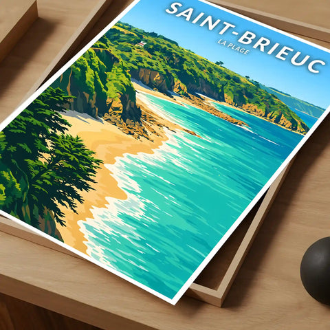 Affiche - Saint-Brieuc - La Plage