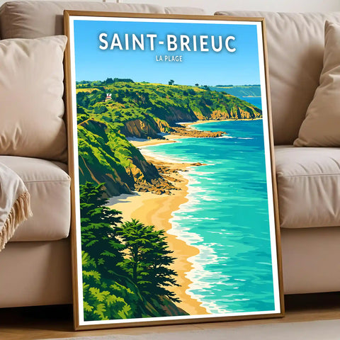 Affiche - Saint-Brieuc - La Plage