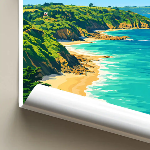 Affiche - Saint-Brieuc - La Plage