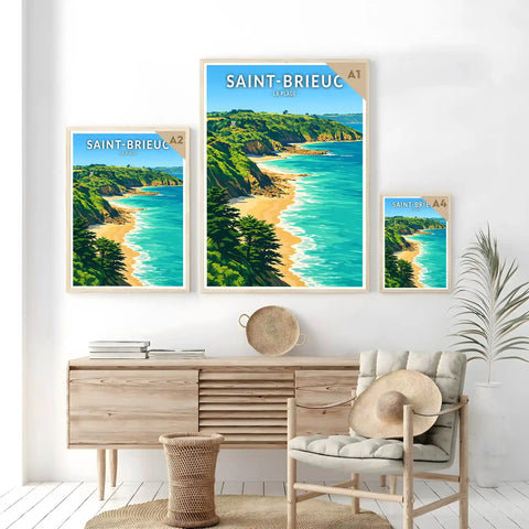 Affiche - Saint-Brieuc - La Plage
