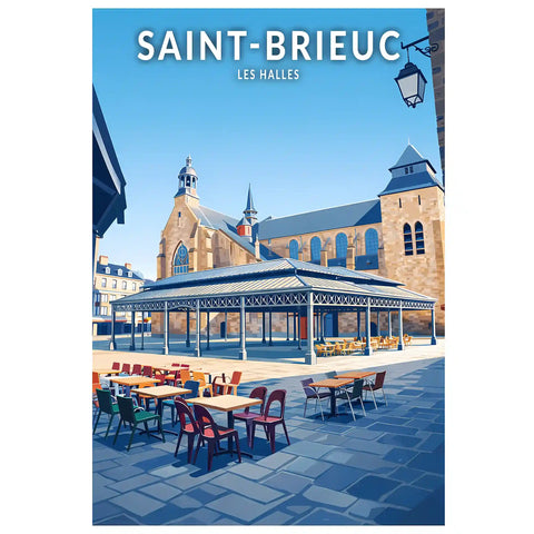 Affiche - Saint-Brieuc - Les Halles