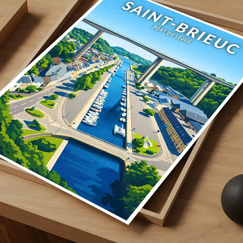 Affiche - Saint-Brieuc - Port du Légué