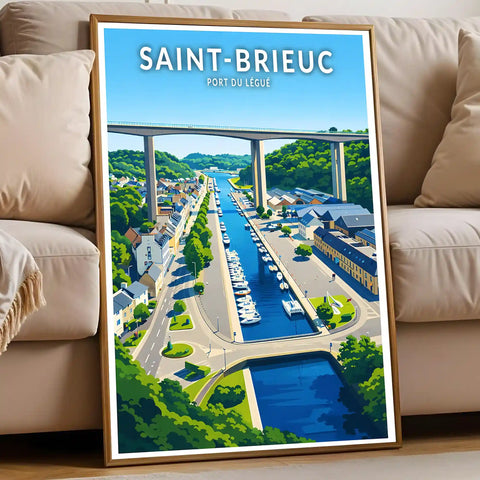 Affiche - Saint-Brieuc - Port du Légué