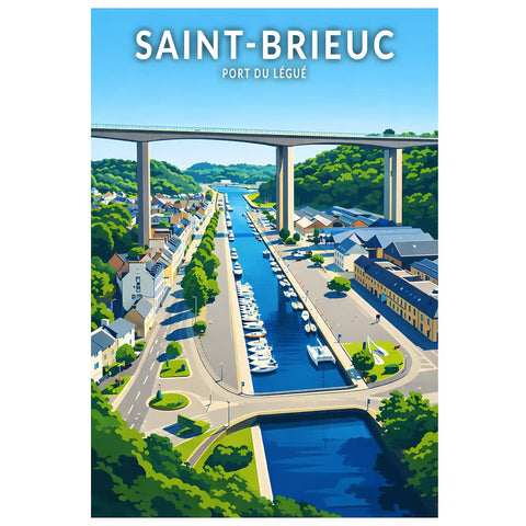 Affiche - Saint-Brieuc - Port du Légué