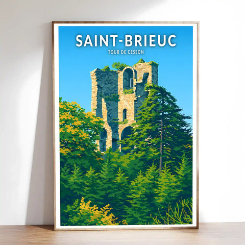 Affiche - Saint-Brieuc - Tour de Cesson
