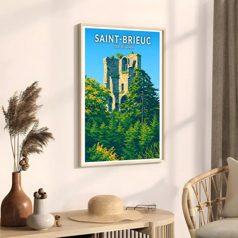 Affiche - Saint-Brieuc - Tour de Cesson
