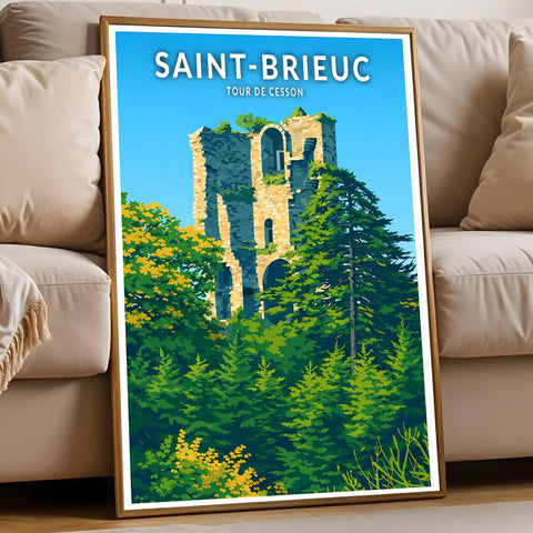 Affiche - Saint-Brieuc - Tour de Cesson