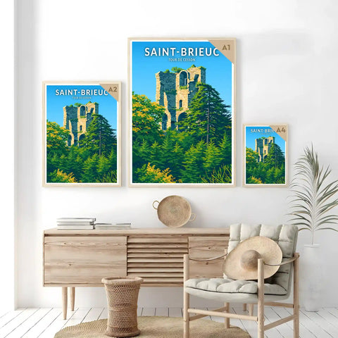 Affiche - Saint-Brieuc - Tour de Cesson