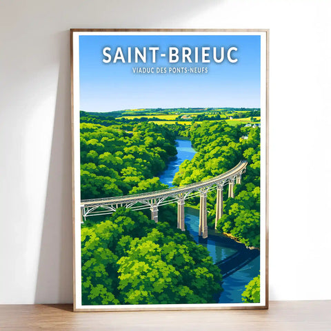 Affiche - Saint-Brieuc - Viaduc des Ponts-Neufs