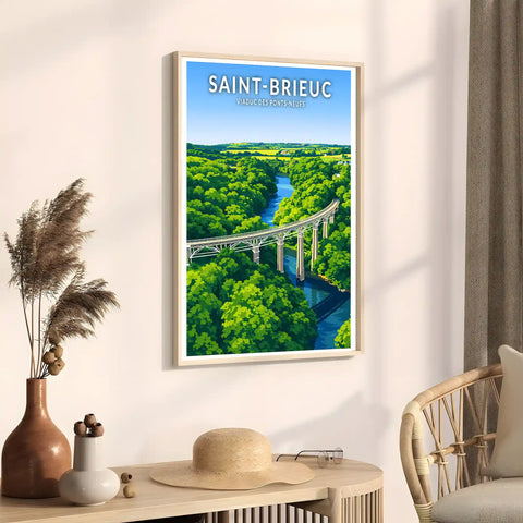Affiche - Saint-Brieuc - Viaduc des Ponts-Neufs