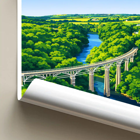 Affiche - Saint-Brieuc - Viaduc des Ponts-Neufs