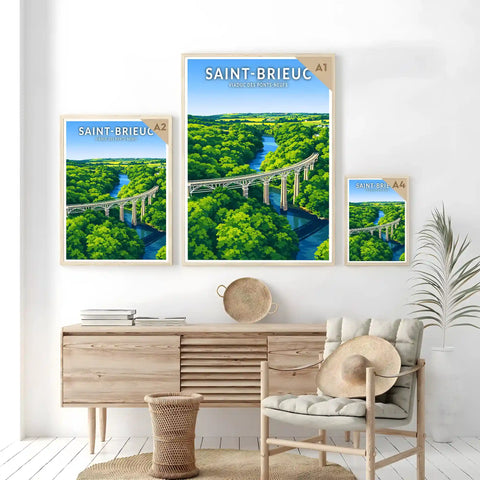 Affiche - Saint-Brieuc - Viaduc des Ponts-Neufs