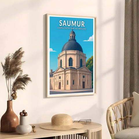 Affiche - Saumur - Chapelle Notre-Dame-des-Ardilliers