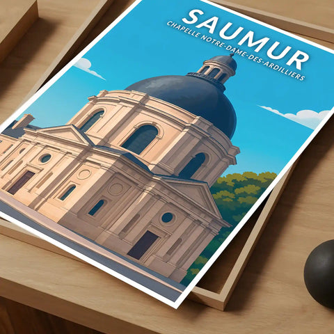 Affiche - Saumur - Chapelle Notre-Dame-des-Ardilliers