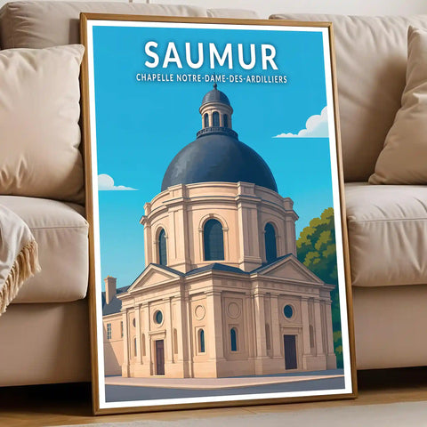 Affiche - Saumur - Chapelle Notre-Dame-des-Ardilliers