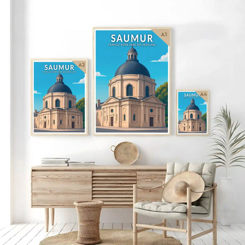 Affiche - Saumur - Chapelle Notre-Dame-des-Ardilliers