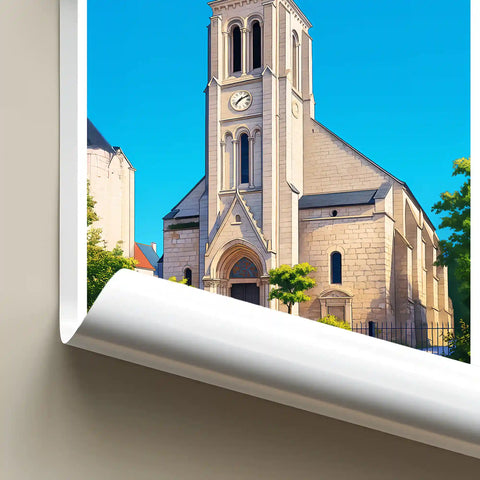 Affiche - Saumur - Église Saint-Nicolas