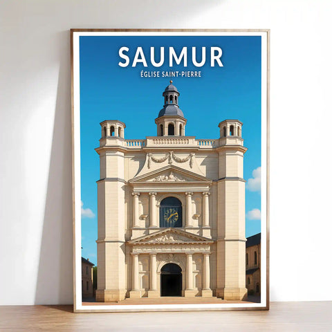 Affiche - Saumur - Église Saint-Pierre