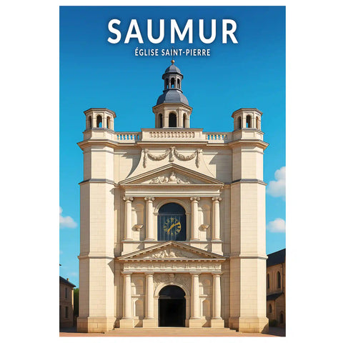 Affiche - Saumur - Église Saint-Pierre