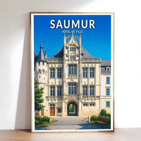 Affiche - Saumur- Hôtel de Ville