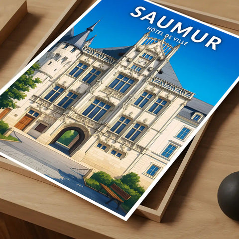 Affiche - Saumur- Hôtel de Ville