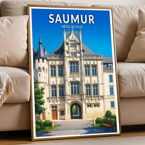 Affiche - Saumur- Hôtel de Ville