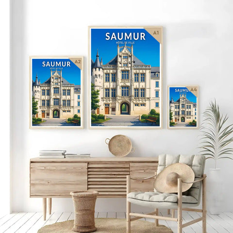 Affiche - Saumur- Hôtel de Ville