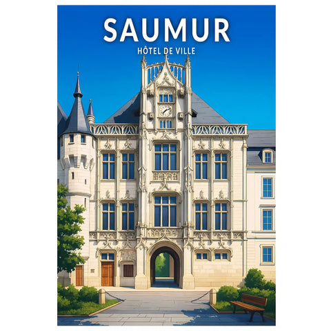 Affiche - Saumur- Hôtel de Ville