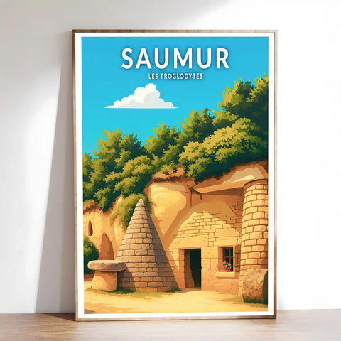 Affiche - Saumur - Les Troglodytes