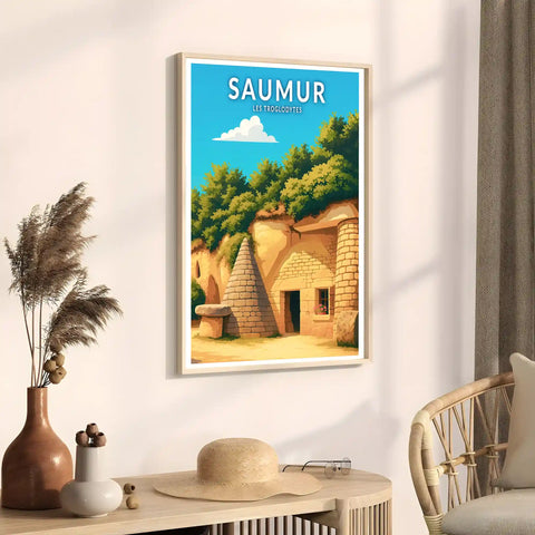 Affiche - Saumur - Les Troglodytes