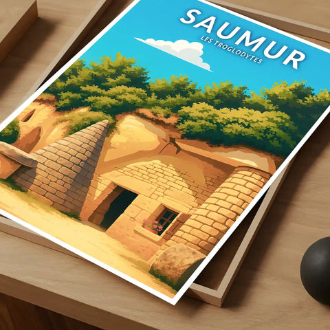 Affiche - Saumur - Les Troglodytes