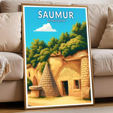 Affiche - Saumur - Les Troglodytes