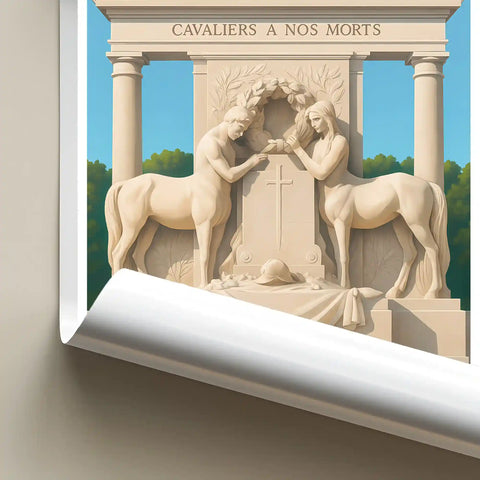 Affiche - Saumur -  Monument aux Cavaliers