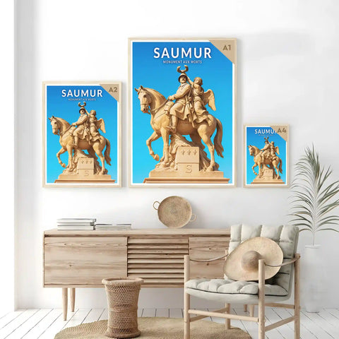 Affiche - Saumur - Monument aux Morts