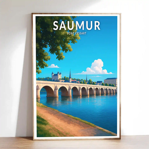 Affiche - Saumur - Pont Cessart