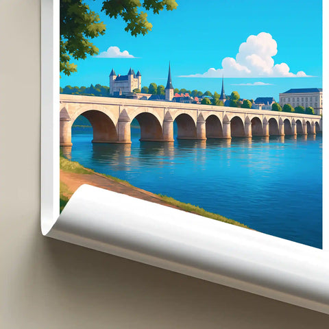 Affiche - Saumur - Pont Cessart