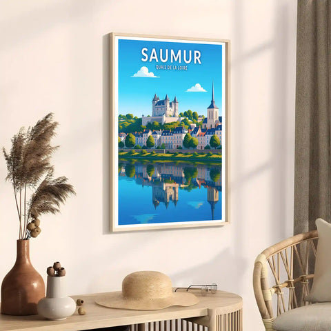 Affiche - Saumur - Quais de la Loire