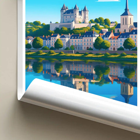 Affiche - Saumur - Quais de la Loire