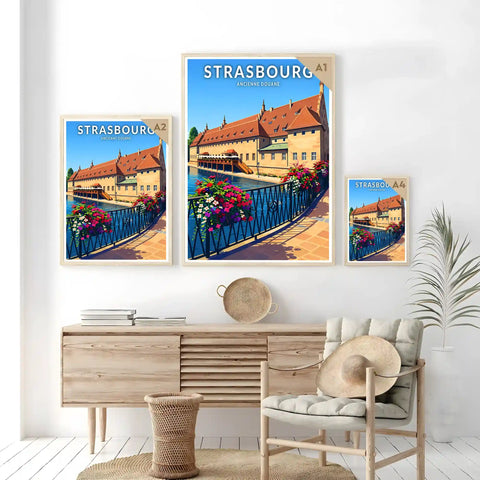 Affiche - Strasbourg - Ancienne Douane