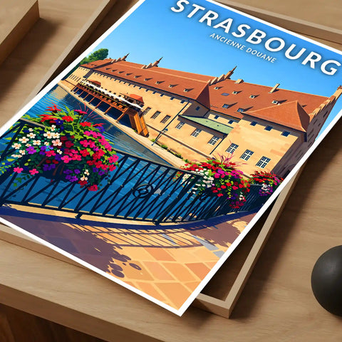 Affiche - Strasbourg - Ancienne Douane