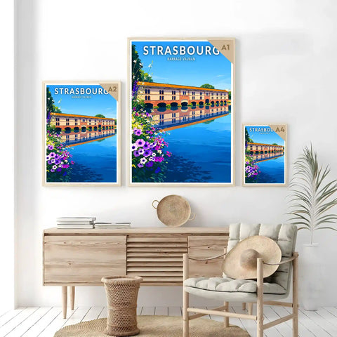 Affiche - Strasbourg - Barrage Vauban