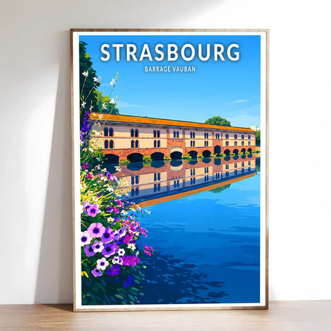 Affiche - Strasbourg - Barrage Vauban