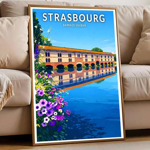 Affiche - Strasbourg - Barrage Vauban