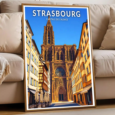 Affiche - Strasbourg - Capitale de l'Alsace